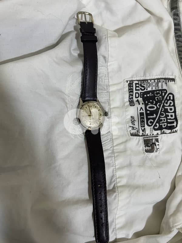 Vintage Rare Swiss Manual Wind Watch•FHF 73-4 Mvnt•Bullseye Dial•1950s 3