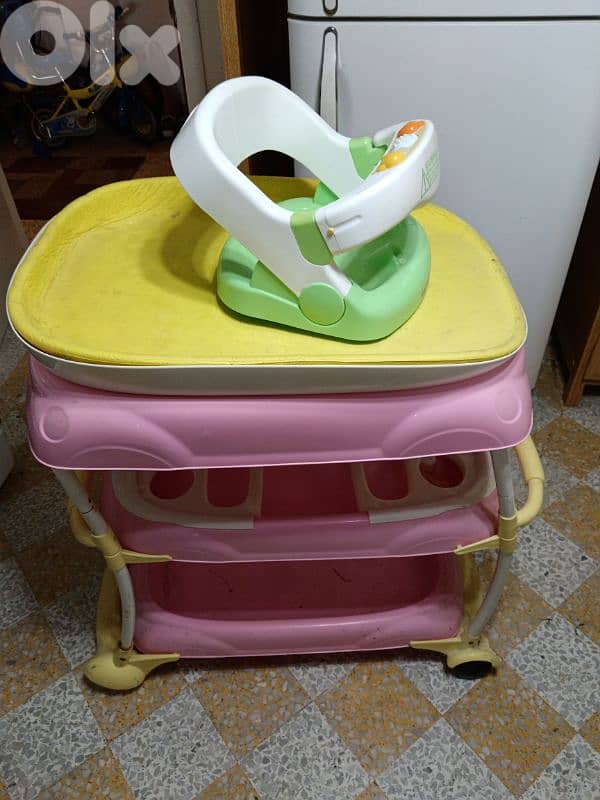 bath tub and chair, swim safe 1