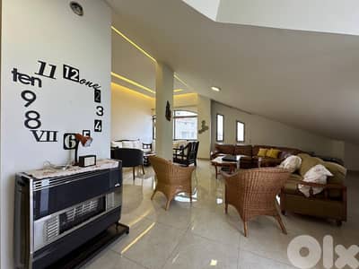 Mazraat Yashouh | Furnished-Decorated 200m² Rooftop | Panoramic View