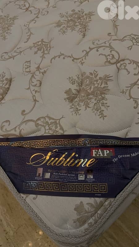 FAP Bed with FAP mattress 1