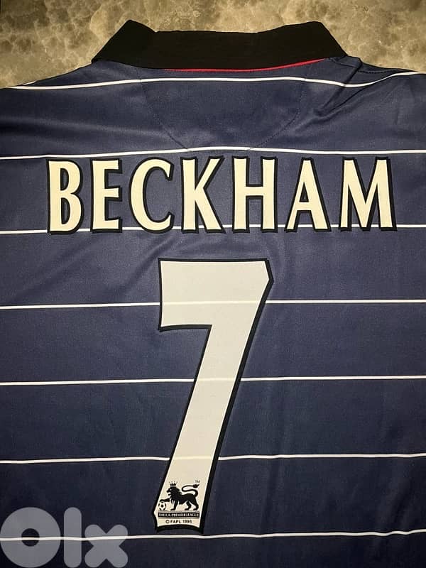 Manchester United Beckham 7 away umbro sharp kit 2
