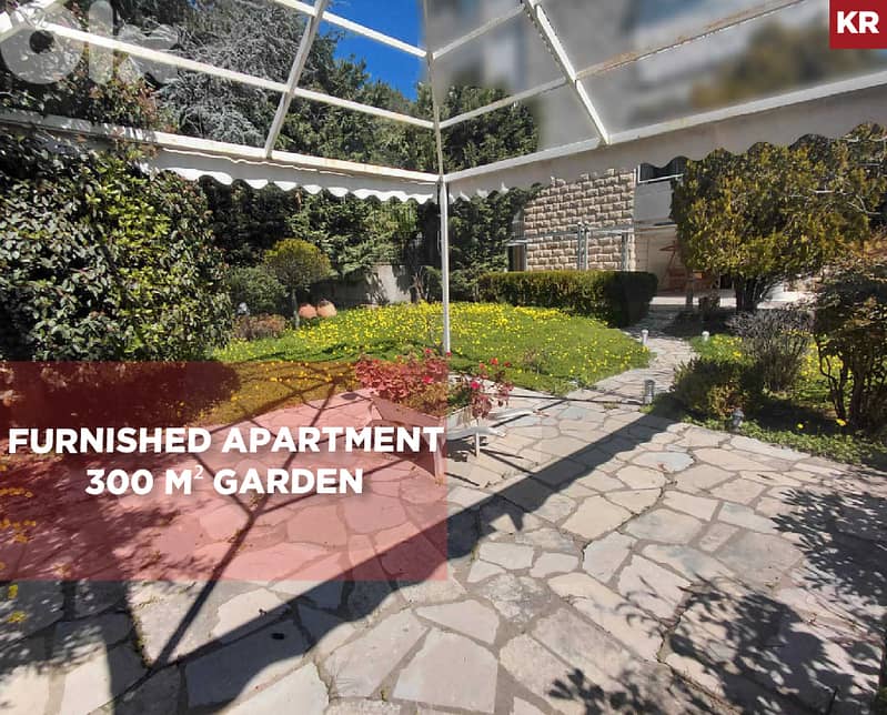 furnished,garden, terrace,covered parking, Baabdat/بعبدات REF#KR134183 0