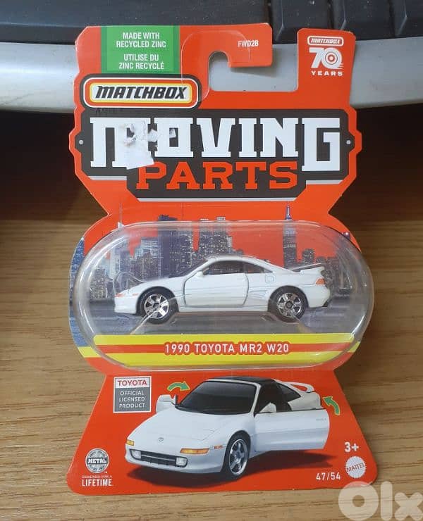 Matchbox moving parts (70th Anniversary)diecast car models 1;64. 0