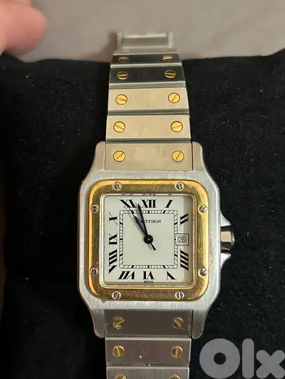 Vintage Cartier Santos 1980s Two-Tone (Steel & Gold) – Very Rare