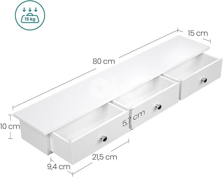 floating shelf of drawers 1