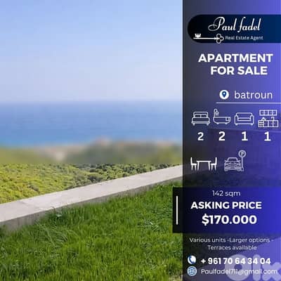 Modern apartments for sale in Batroun with a stunning sea view