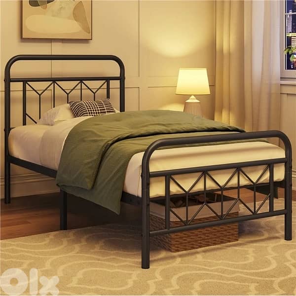 metal bed | modern | diamond pattern 5