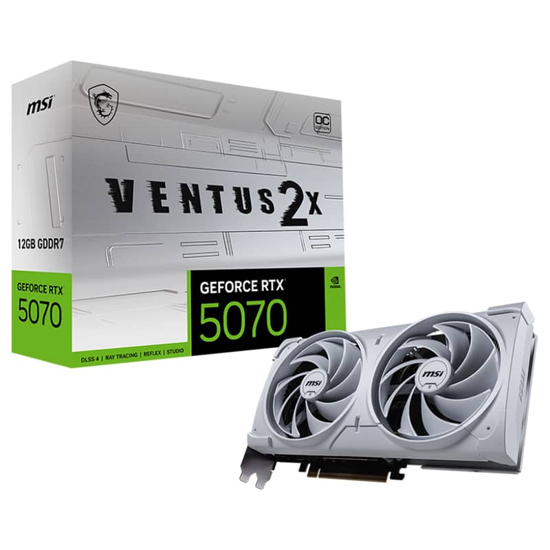 MSI GEFORCE RTX 5070 12GB VENTUS 2X OC WHITE VGA 0