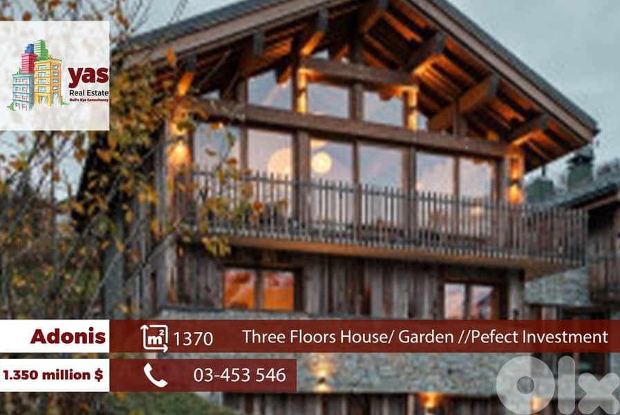 Adonis 1370m2 | Land | Three Floors | Perfect Investment | MCH 0