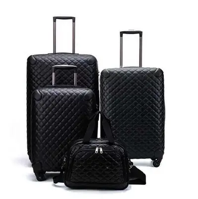 Real leather swiss made travel bags luggage suitcases