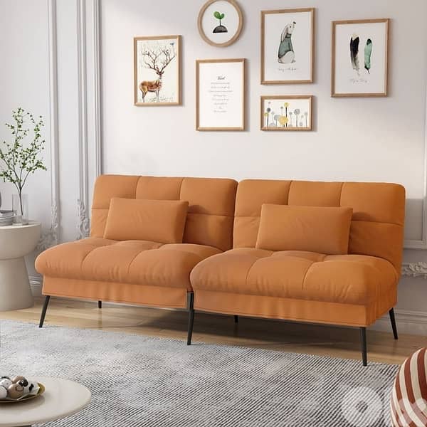 sofa bed camel color 0
