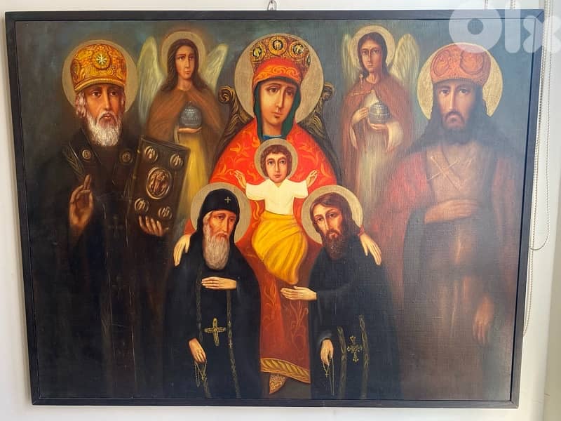 painting icon on canvas 116 x 92 cm 0