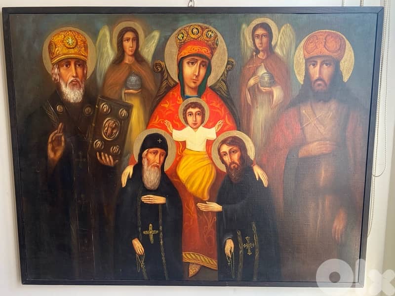 painting icon on canvas 116 x 92 cm 1