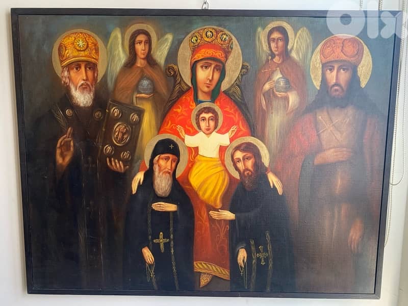 painting icon on canvas 116 x 92 cm 2
