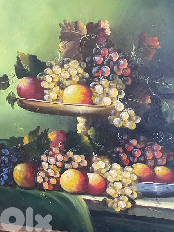 old painting on canvas 100 x 78 cm 1