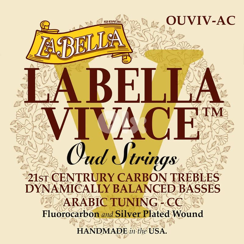 La Bella OUVIV-AC Vivace Oud Strings, Arabic CC Tuning 0