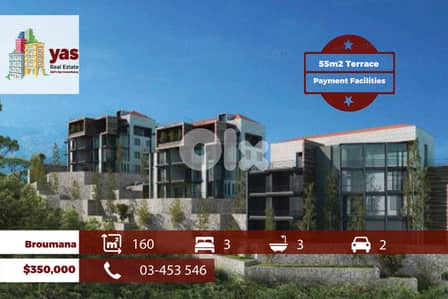 Broumana 160m2 | 55m2 Terrace | Under Construction | View | TCH