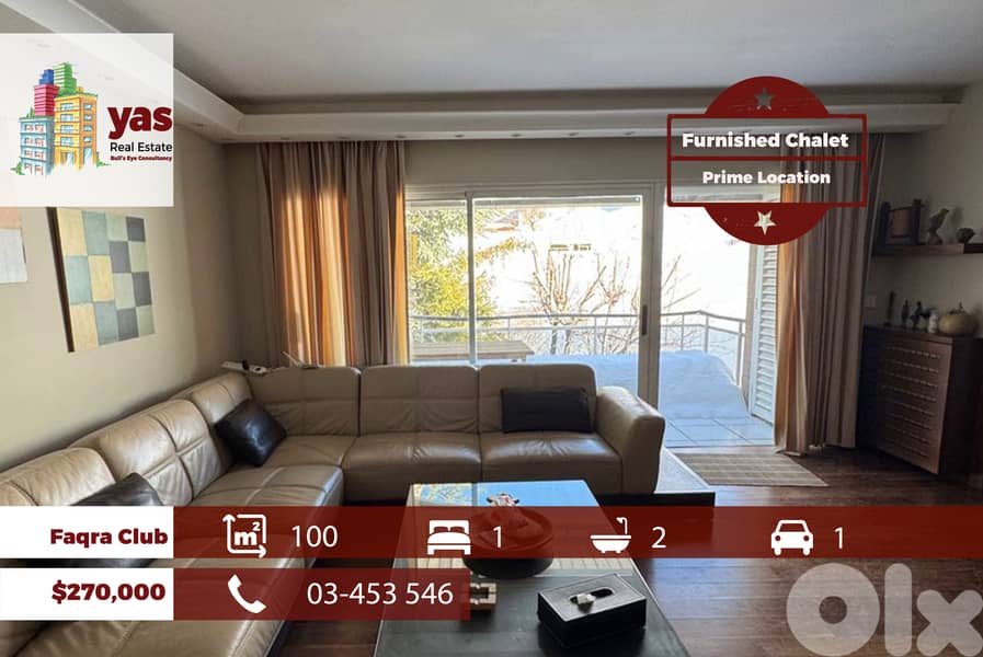 Faqra Club 100m2 | Furnished Chalet | Astonishing View | High End | OH 0