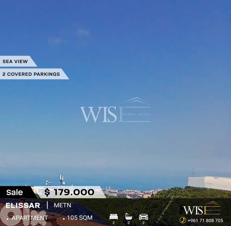 105 SQM Apartment for SALE in Elissar! 0