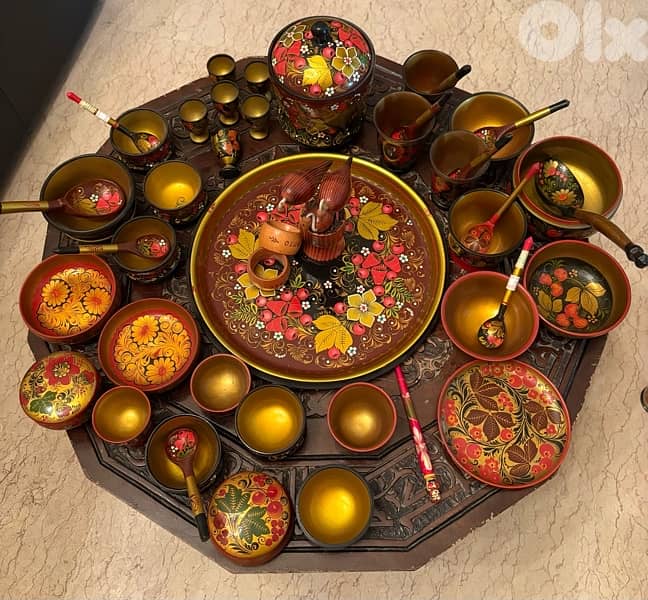 Vaisselle artisanale Khokhloma 0