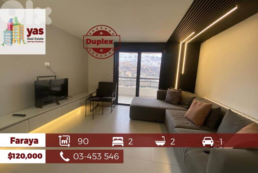 Faraya 90m2 | Chalet Duplex | Cozy | Mountain View | Calm Area | OH 0