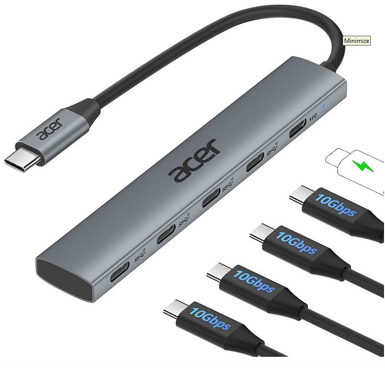 Acer 5-In-1 USB C Hub 0