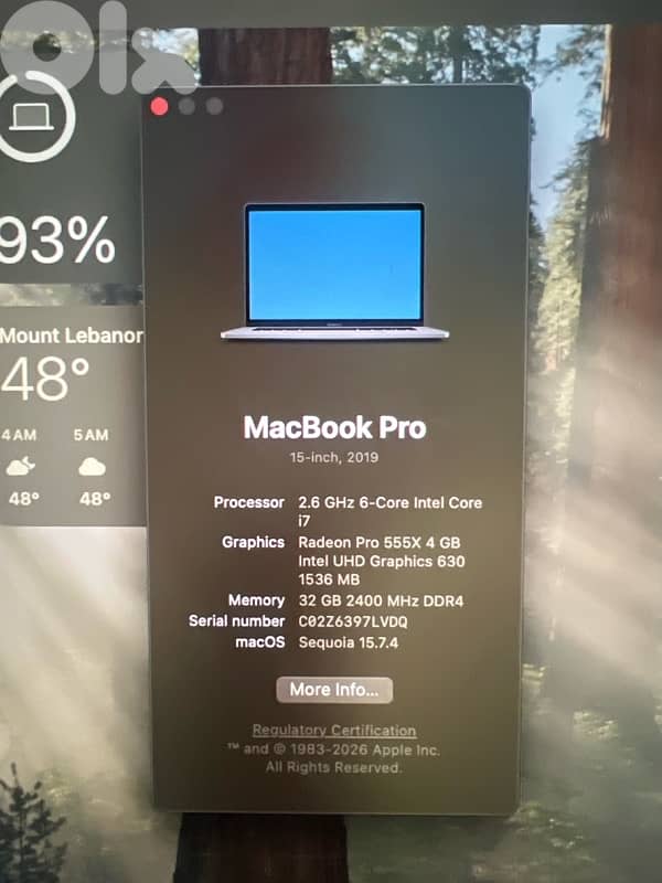 Macbook pro 2019 3