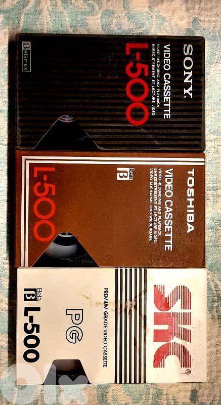 Vintage Digital Betamax, Betamax, VHS Cassette Tapes 0