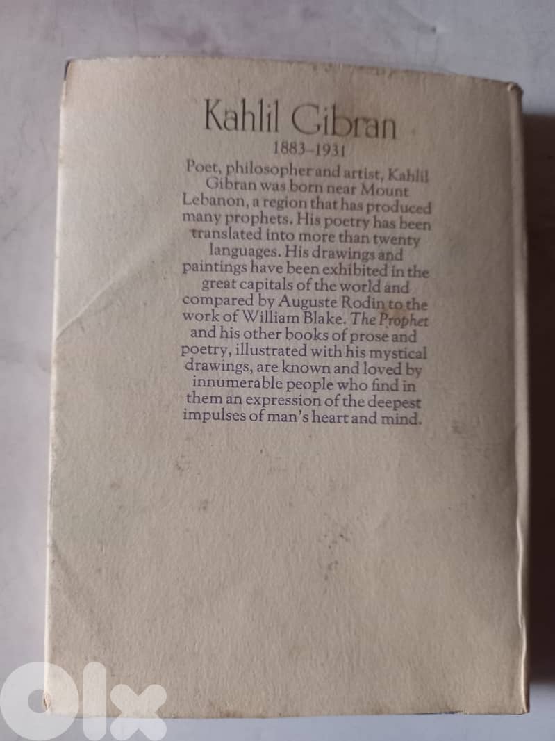 The Prophet Hardback - 1972 print pocket book by Gibran, Kahlil 3