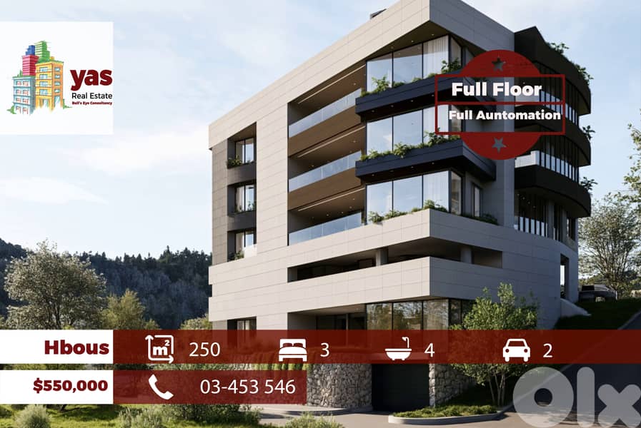 Hbous 250m2 | Brand New | Full Floor | Dead End Street | PM 0