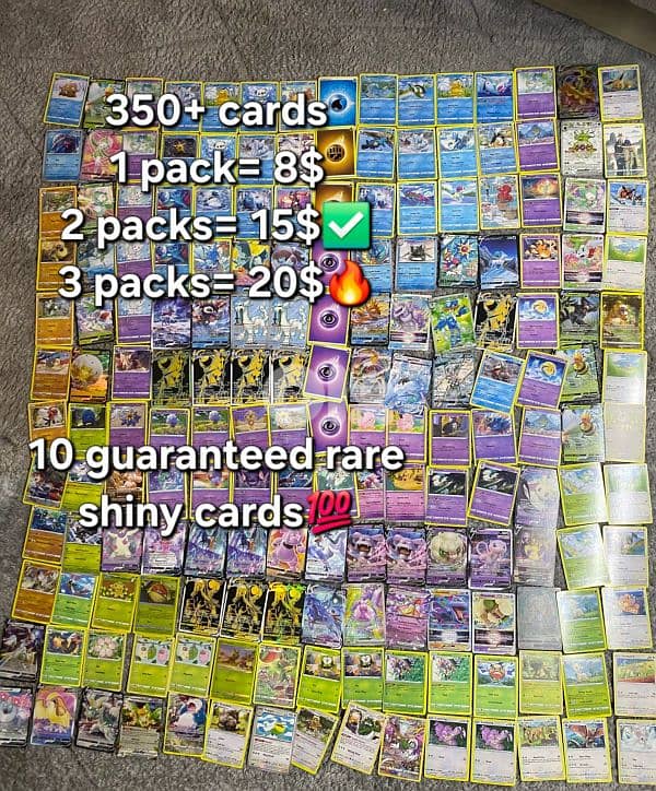 Pokémon card packs  30 cards each (with ultra rare and valubale cards) 0