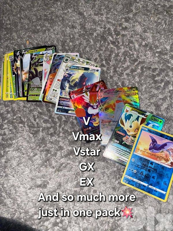 Pokémon card packs  30 cards each (with ultra rare and valubale cards) 1