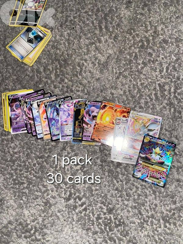 Pokémon card packs  30 cards each (with ultra rare and valubale cards) 5