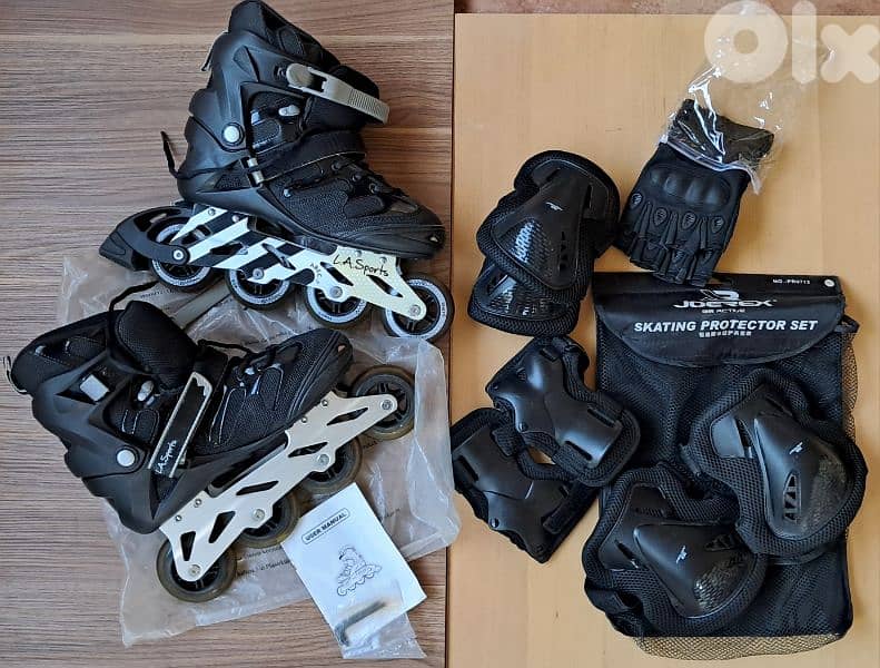 Skate Roller with protection set 0