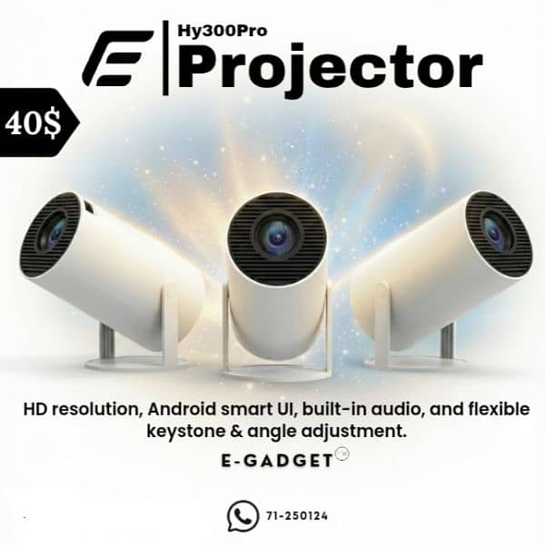 Hy300Pro Smart Projector 0