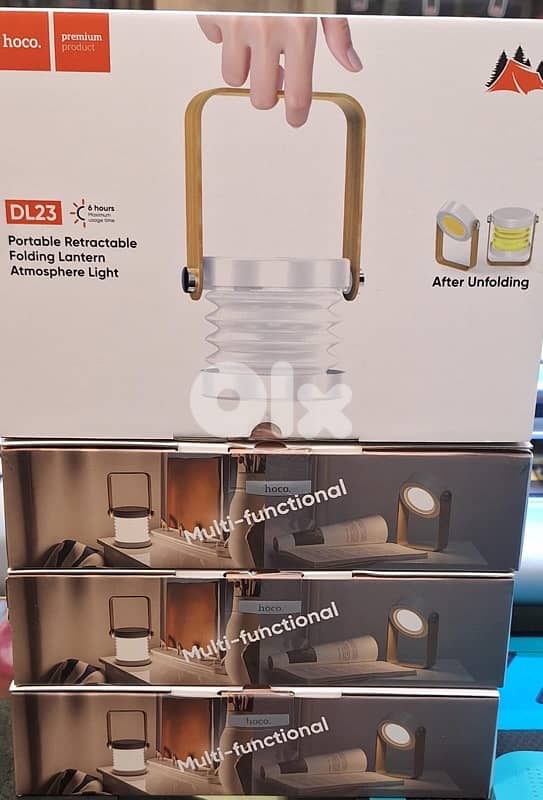 HOCO DL23 PORTABLE RETRACTABLE FOLDING LANTERN ATMOSPHERE LIGHT 0
