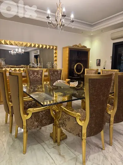 handmade full dining room /محفور الأيد غرفة سفرة كاملي
