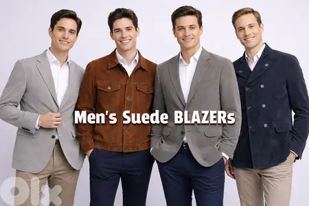 European Collection of Suede, Poly-Cot, & Bomull Blazers