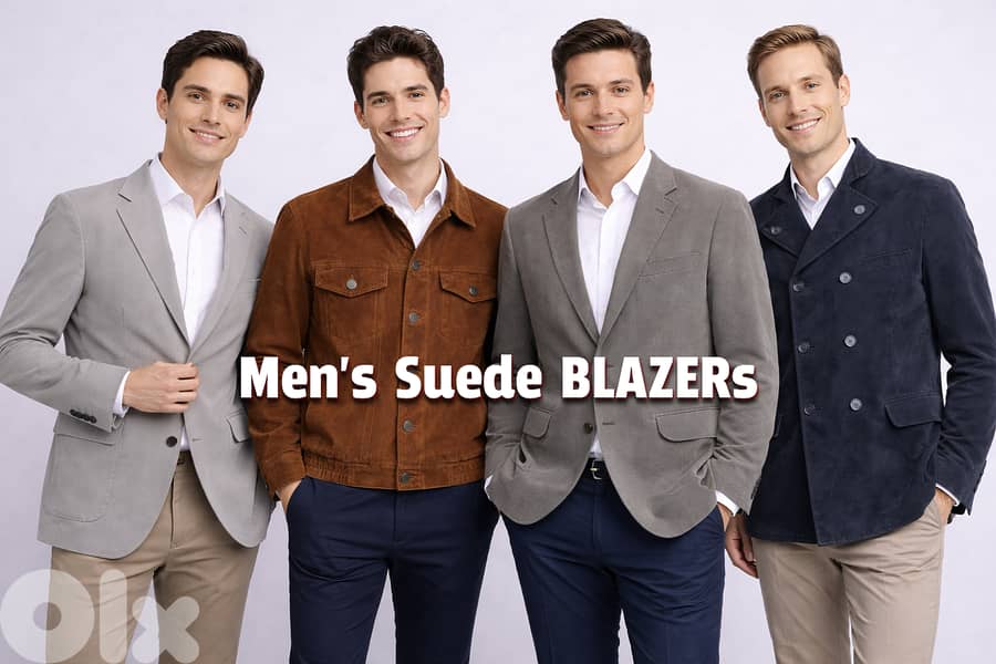 European Collection of Suede, Poly-Cot, & Bomull Blazers 0