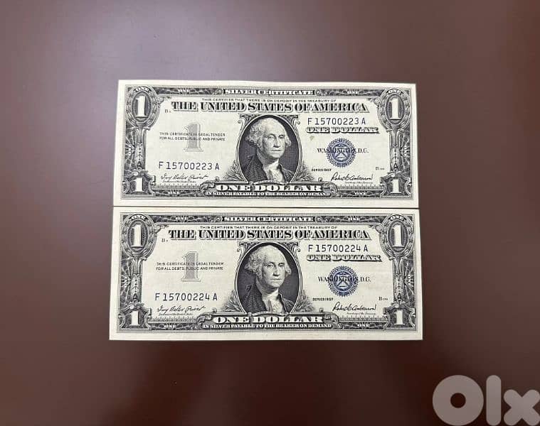 1$ blue seal 0