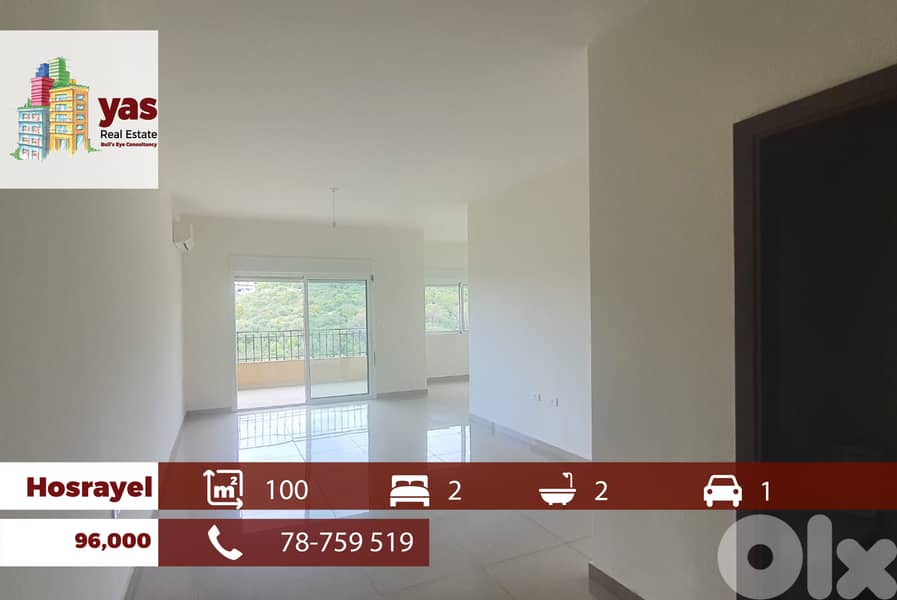 Hosrayel 100m2 | Brand New | Calm Area | Prime Location | ABA 0