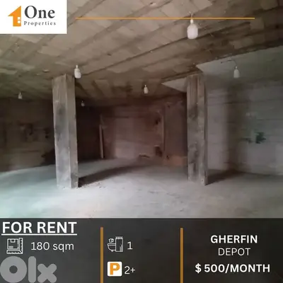 WAREHOUSE FOR RENT IN GHERFIN AMCHIT