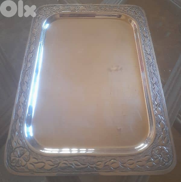 silver plated tray 0