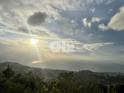 1285 SQM Land in Kfour, Keserwan with an Amazing Sea View