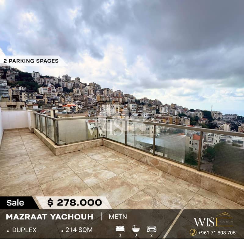 214 SQM Duplex for SALE in Mazraat Yachouh! 0