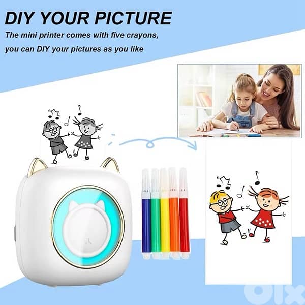 Mini Pocket Thermal Label Printer 2
