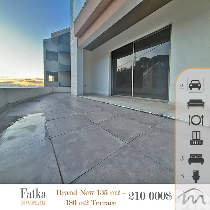 Fatka | Brand New 135m² + 180m² Terrace | 3 Bedrooms Apt | Prime Area 0