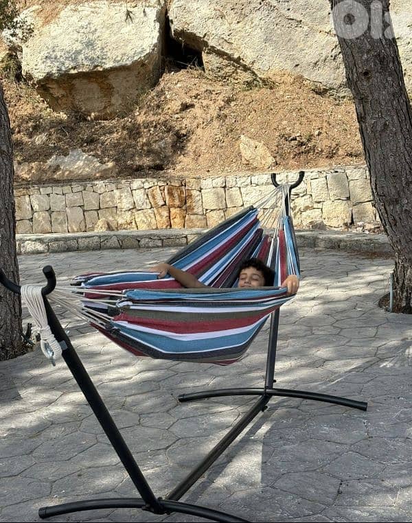 Now 50$ (hammock + iron stand) 0