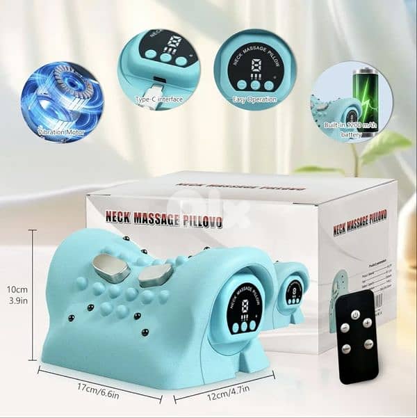 Electric 4D Neck Massager, 8 Levels of Massage wireless/5$ delivery 1