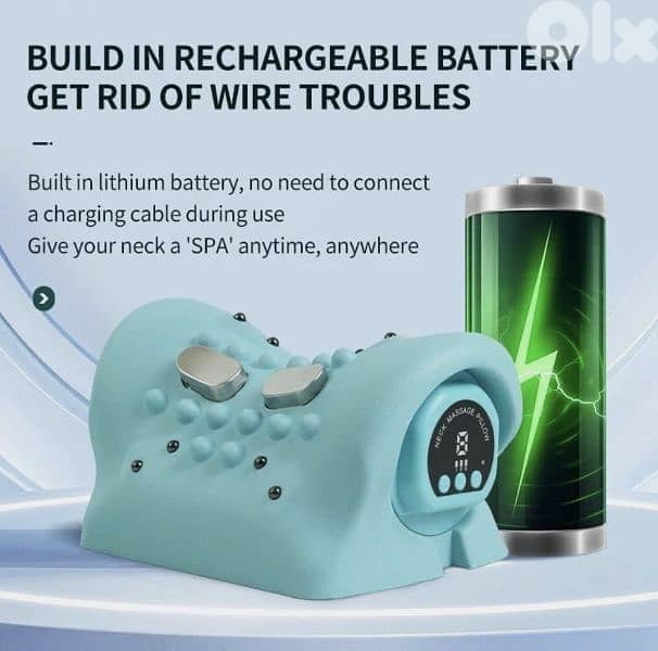 Electric 4D Neck Massager, 8 Levels of Massage wireless/5$ delivery 3
